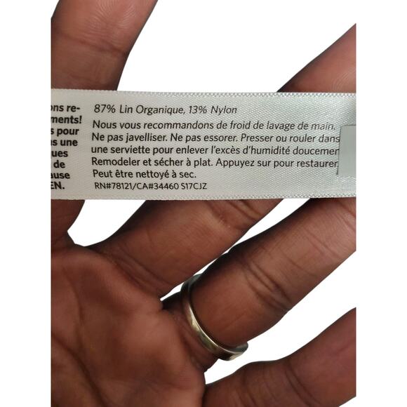 Eileen Fisher Sweater Womens XL Linen Pale Blue Blend Long Open Knit Cardigan - Picture 9 of 9